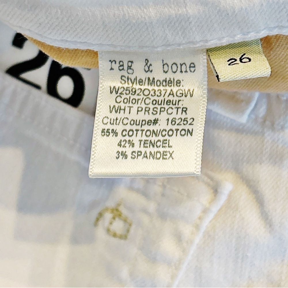 Rag & Bone Dre Capri in White - Picture 14 of 15
